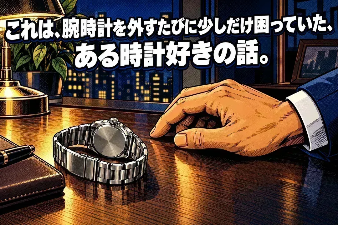 これは、腕時計を外すたびに少しだけ困っていた、ある時計好きの話。
