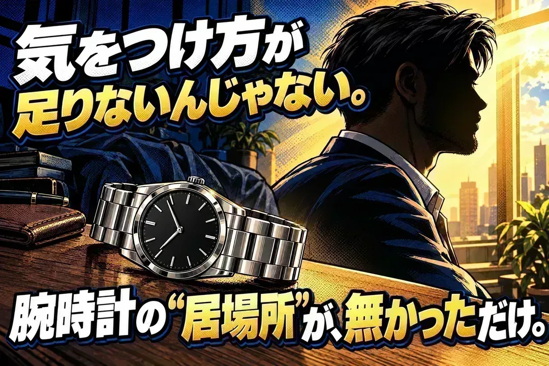 気をつけ方が足りないんじゃない。腕時計の“居場所”が、無かっただけ。